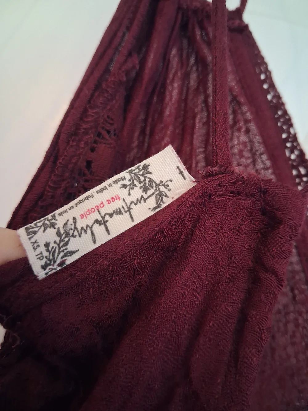 NEW Free People Burgundy Lace Make Me Love You Romper Pantsuit - Picture 8 of 15